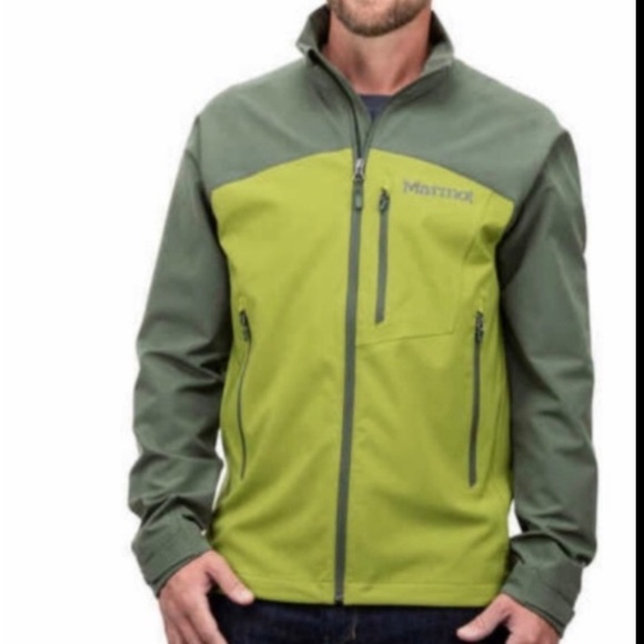 Marmot Long Sleeve Softshell Jacket Cilantro/Crocodile. Size Medium. - Picture 14 of 14